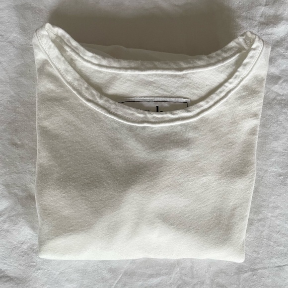 New Frank & Eileen Tee Lab Long Sleeve TShirt Off White Small - Picture 3 of 14
